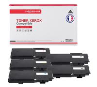 5 Toner pour XEROX 106R02232 Black x2 + Cyan + Magenta + Jaune BK:8000 CMY:6000 Pages avec Xerox Paser 6600 Series 6600 dn 6600 dnm 6600 n - Xerox WC 6605 Series 6605 dn 6605 n - Xerox WorkCentre 6605