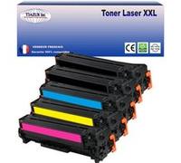 5 Toners compatibles avec HP Color LaserJet Pro MFP M281fdn remplace HP CF540X CF541X CF542X CF543X 203X- T3AZUR