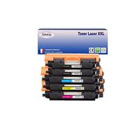 5 Toners compatibles type pour HP CF350A CF351A CF352A CF353A 130A - T3AZUR