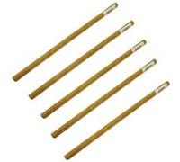 5 tourillons lisses en bois pour tissage mural 30 cm Ø 12 mm