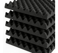 5 Tranches Panneaux D'Isolation Phonique | Absorption Sonore En Mousse Ignifuge - Auto-adhésif, Isolant Thermique, Amortisseur, Imperméable Pour Studio, Voiture, Porte, Plafond, Chambre