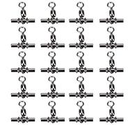 5 Types 20 pcs De Pêche Pivote Connecteur Cuivre De Pêche À Sertir Pivotant Ligne Grue Pivotant T Forme Baril Snap Crochet Ligne Connecteur(3#) Accessoires d'outils de pêche Emerillon Peche