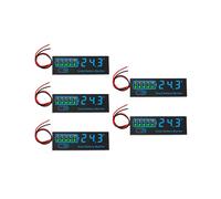 5 Unités - Indicateur de Charge pour Batteries Li-Ion/Acide/Lithium 7-40 V - Moniteur Numérique à Affichage LED - Tensiomètre/Capacité B