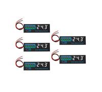 5 Unités - Indicateur de Charge pour Batteries Li-Ion/Acide/Lithium 7-40 V - Moniteur Numérique à Affichage LED - Tensiomètre/Capacité A