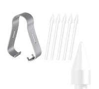 [5 Unités] Original Felt Souple Pointes de Remplacement pour Samsung S Pen Galaxy Tab S6 Lite/S7FE/S8/S8+/S8 Plus/S8 Ultra, Sens de l'amortissement Original Blanc