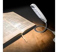 5 V flexible col de cygne Mini USB 28 LED lampe de lecture portable avec interrupteur pour ordinateur portable PC de bureau et clavier d'ordinateur MAC(Blanc), Lampe de lecture USB, Lumière USB