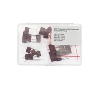5 Valeurs * 5 Pièces 250V CBB21/CBB22 5% Metallized Polyproylene Film Capacitor Kit 0.1uF 0.22uF 0.33uF 0.47uF 1uF