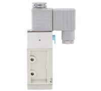 5 - Vanne solénoïde à 5 voies, corps en alliage d’aluminium MVSC220 - 4E1 G1/4 po, vanne de commande pneumatique à raccord fileté, conception antidéflagrante pour l’automatisation (12 V CC)