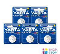 5 VARTA CR2430 PILES LITHIUM 3V KNOPFZELLE DL2430 EXP 2033 NEU