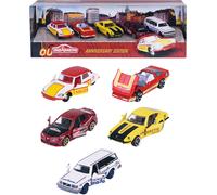 5 Véhicules À L'échelle 1/64ème Majorette 60 Ans Multicolore TU