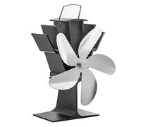 5 ventilateurs de poêle à bois silencieux et efficace pour la circulation de bûches à bois, économiseur d'air chaud, souffleur de carburant alimenté par la chaleur, non électrique pour la maison