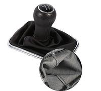 5 Vitesses Gear Shift Bouton Soufflet Levier de Vitesse Botte Cuir Kit de Remplacement Noir en Cuir Couverture d'Antipoussière Couvre-bottes Etanche pour 4 pommeau de vitesse 4 6 vitesse+p