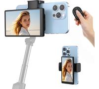 5"" Vlog Selfie Monitor Screen With Magnetic Clip Mount, Low Latency, Easy Cable Connection, Perfect For Live Streaming On Tiktok, Youtube - Compatible With Iphone & Android Phones [VIT695665]