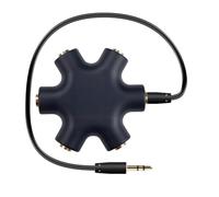 5 Voies Jack 3.5mm Répartiteur Audio, Multiprise Jack avec Câble 23cm pour Téléphone/PC/Enceintes, Partage Audio 5 Personnes, pour iPhone, pour Samsung, Partage Audio Simultané