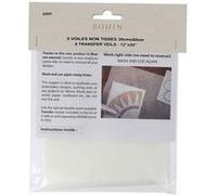 5 Voiles Intissés pour Transfert 30 x 50 cm de BOHIN - Duplication Directe et Précise(...) - Blanc Blanc G