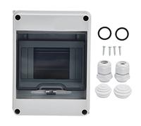 5 Way Weatherproof Junction Box | IP65 Rated ABS + PC Plastic Distribution Case for Outdoor/Indoor Electrical Wiring | Transparent Cover for Easy Monitoring, 160x120x90mm