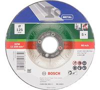 5 x 125mm Couper Disque Ensemble Avec Centre Enfoncé pour Métal Bosch 2609256333