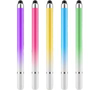 5 X 2-In-1 Stylus Touch Screen Stylus For Touch Screens Gradient Colour High Sensitivity Stand For Smartphones Tablets Android Pad Phone