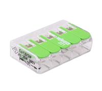 5 x 221-425 WAGO Bloc de Jonction Compact 5 Voies à Levier 4mm² 32A