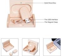 5 x 32GB Wooden USB Flash Drive with Wooden Box 2.0