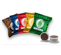 5 x 50 capsules Borbone Point Degustation 50 noires, 50 bleues, 50 roirs, 50 or, 50 DEK compatibles Espresso Point