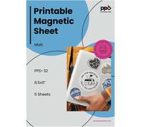 5 X A4 Magnetic Paper Matt, Photo Quality, Inkjet Printing For Customizable And Printable Magnets, Diy Fridge Magnets -32-5