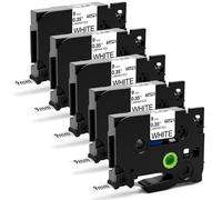 5 x Aken TZe-221 Ruban Cassette Compatible avec Brother 9mm TZe-221 TZe221