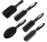 5 x Anti-Breakage Detangling Hair Brush in Various Shapes for Styling and Detangling Long Thick Fine Curly Hair Massage Improves Hair Texture for Women Men