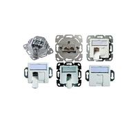 5 x Boîtier d'encastrement AMJ45, cat.6A,2 x RJ45.