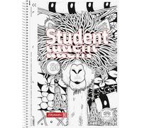 5 x Brunnen Lin27 College Notepad A4 Lama Zenart