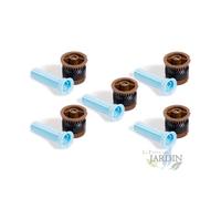 5 x Buse pour tuyères HE-Van-12 Rain Bird à angle variable. Portée 3,7 m, haute efficacité et économie d'eau, marron