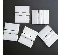 5 x CHARNIERE à piano acrylique 32mm x38mm, Blanc début Charnière