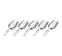 5 x cuillères à sucre/5 x pinces à glace, Buffet de bonbons de mariage, Bar, cuisine domestique, ensemble en acier inoxydable, nouveau (5 * pelle)
