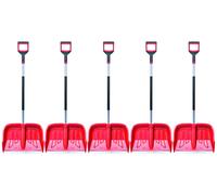5 x déneigeur pelles à neige tube en aluminium 50 cm rouge épaisseur