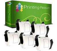 5 x DK11202 Étiquettes d'expédition pour Brother P-Touch QL-500 QL-500BW QL-550 QL-570 QL-700 QL-720NW QL-800 QL-810W QL-820NWB QL-1050 QL-1100 QL-1110NWB | 62mm x 100mm | 300 Étiquettes par Rouleau