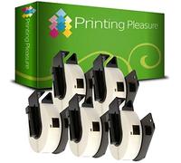 5 x DK11204 Étiquettes pour Brother P-Touch QL-500 QL-500BW QL-550 QL-570 QL-700 QL-720NW QL-800 QL-810W QL-820NWB QL-1050 QL-1060N QL-1100 QL-1110NWB | 17mm x 54mm | 400 Étiquettes par Rouleau