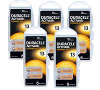 5 X Duracell Activair Appareil Auditif 13 Pile Pour Appareil Auditif 6 Pièces