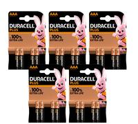 5 X Duracell Plus AAA LR03/MN2400 4er Paquet