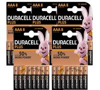 5 X Duracell Plus Power AAA LR03 / MN2400 Paquet De 8
