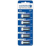 5 x EverActive piles alcalines MN21 A23 12 V V23GA -23 A (1 Carte Blister)