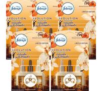 5 X Febreze 3 Volution Recharge Flacon Madagascar Vanille & Magnolie