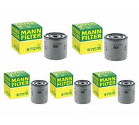 5 x filtre à huile original MANN-FILTER W 712/95 filtre à visser pour Seat VW...