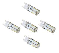 5 x G9 base 57 SMD 3014 LED G9 Ampoule Lampe 4 W AC/DC 12 V/10-20 V blanc froid équivalent à 30 W Ampoule halogène de rechange 360 Angle de faisceau