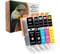 5 X Ink Cartridges Compatible With Pgi-570 Cli-571 Canon Pixma Mg5750-5753 Mg6850-6852 Mg7750-7751 Ts5050-5055 Ts6050-6052 Ts8050 Ts8051-8053 Ts905 0. - 9055