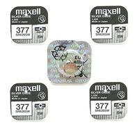5 X Maxell 377 SR626SW Oxyde d'argent 0% Mercure Piles de Montre [Lot de 5]