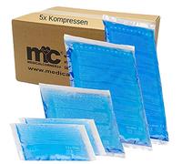 5 x MC24 Compresses chaud/froid Compresse de refroidissement Coussin rafraîchissant Coussinet en gel glace Pack, 4 tailles