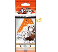 5 X Mon Areon de noix de coco de qualité désodorisants pour voiture Parfum Bureau Taxi Parfum