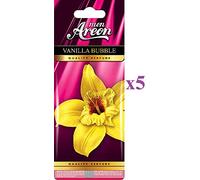 5 X Mon Areon Vanille Bubble désodorisants pour voiture de qualité de parfum