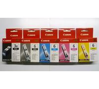 5 x Original Canon Set BCI-3eBK BCI-6BK 6C 6M 6Y BCI-6 BK C M Y BCI-3 BK
