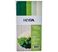 5 x papier de soie HEYDA 50 x 70 cm. Vert.